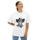 Outlaw Skull Unisex Oversized Boxy Tee image 3