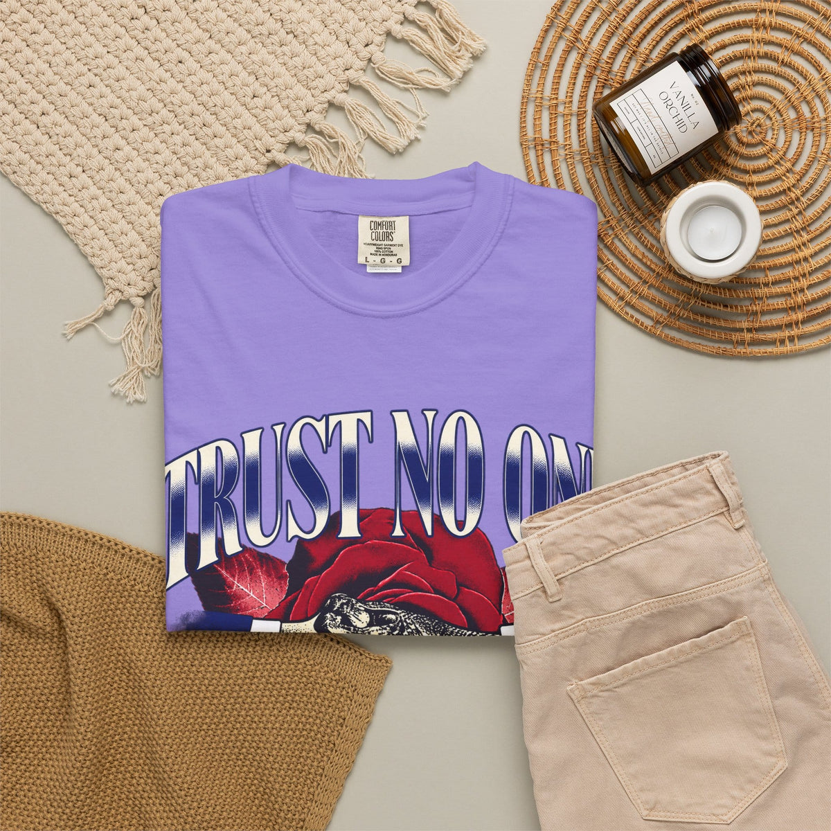 Graphic Print  Unisex Garment-Dyed T-shirt - POD0037 image 31