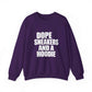 Graphic Print Crewneck Sweatshirt - POD0036 image