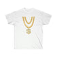 Necklace Dollar Men T-Shirt - White, 2XL image