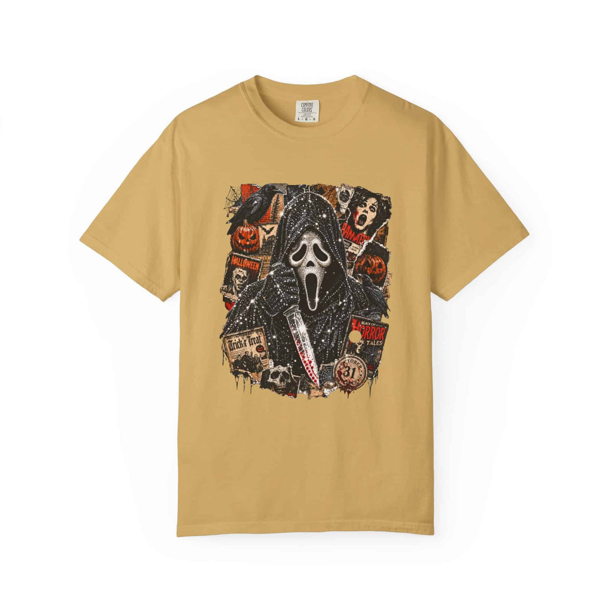 Halloween Horror Unisex Garment-Dyed T-shirt image 50