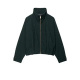 Bombers Jackets Plaid Long Sleeve