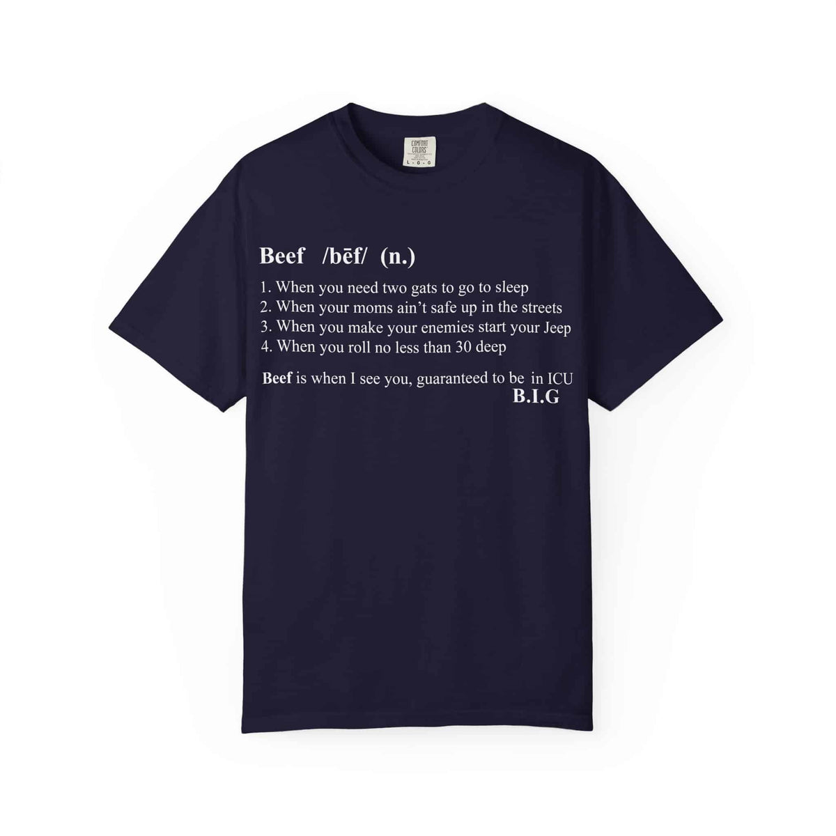Beef Definition Unisex Garment-Dyed T-shirt image