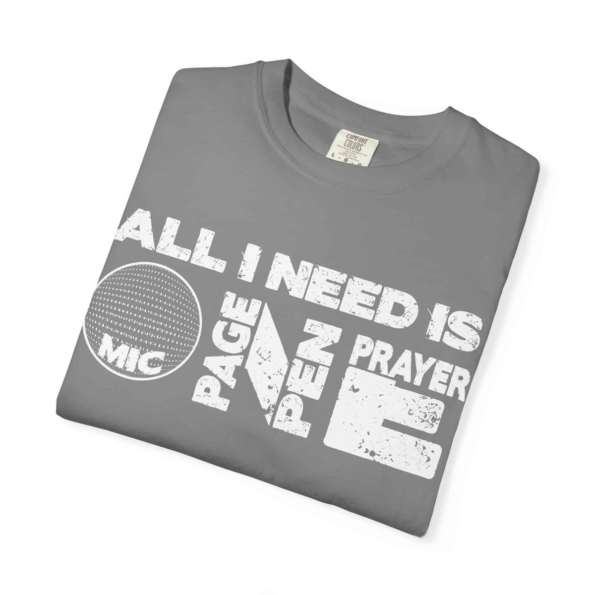 ALL_I_NEED_IS Unisex Garment-Dyed T-shirt image 6