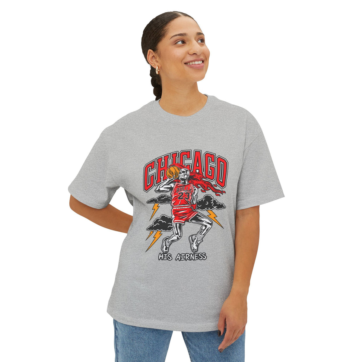 Graphic Print Unisex Oversized Boxy Tee - POD0038 image 27