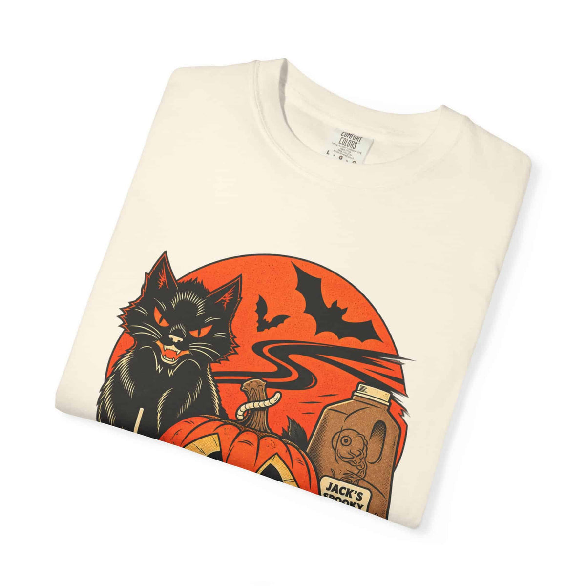 Midnight Cat Unisex Garment-Dyed T-shirt image 21
