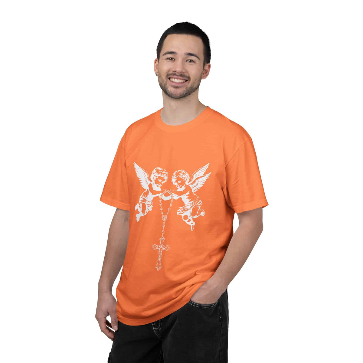 Heavenly Guardians Unisex Garment-Dyed T-shirt image 11