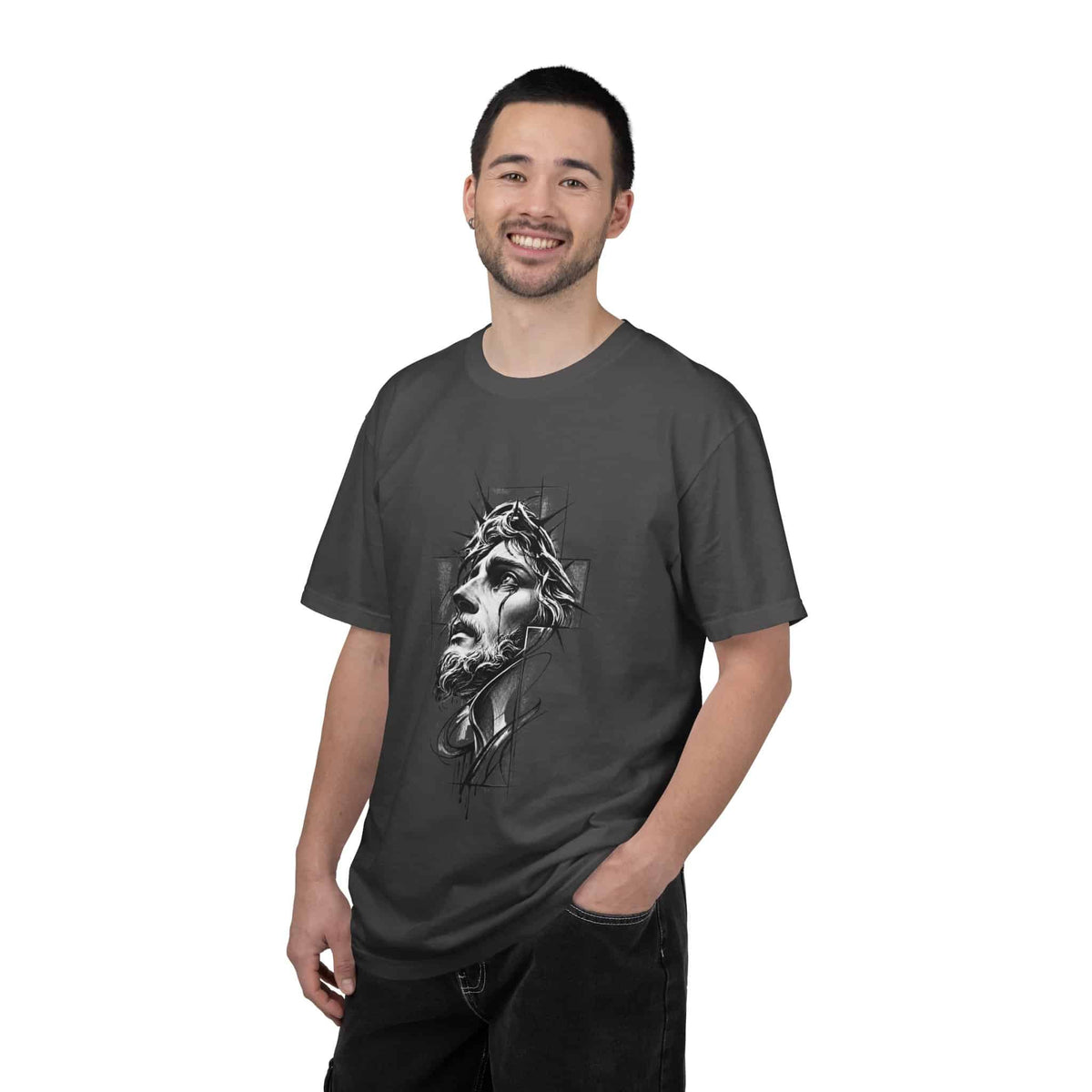 Crown of Faith 1 Unisex Garment-Dyed T-shirt image 86