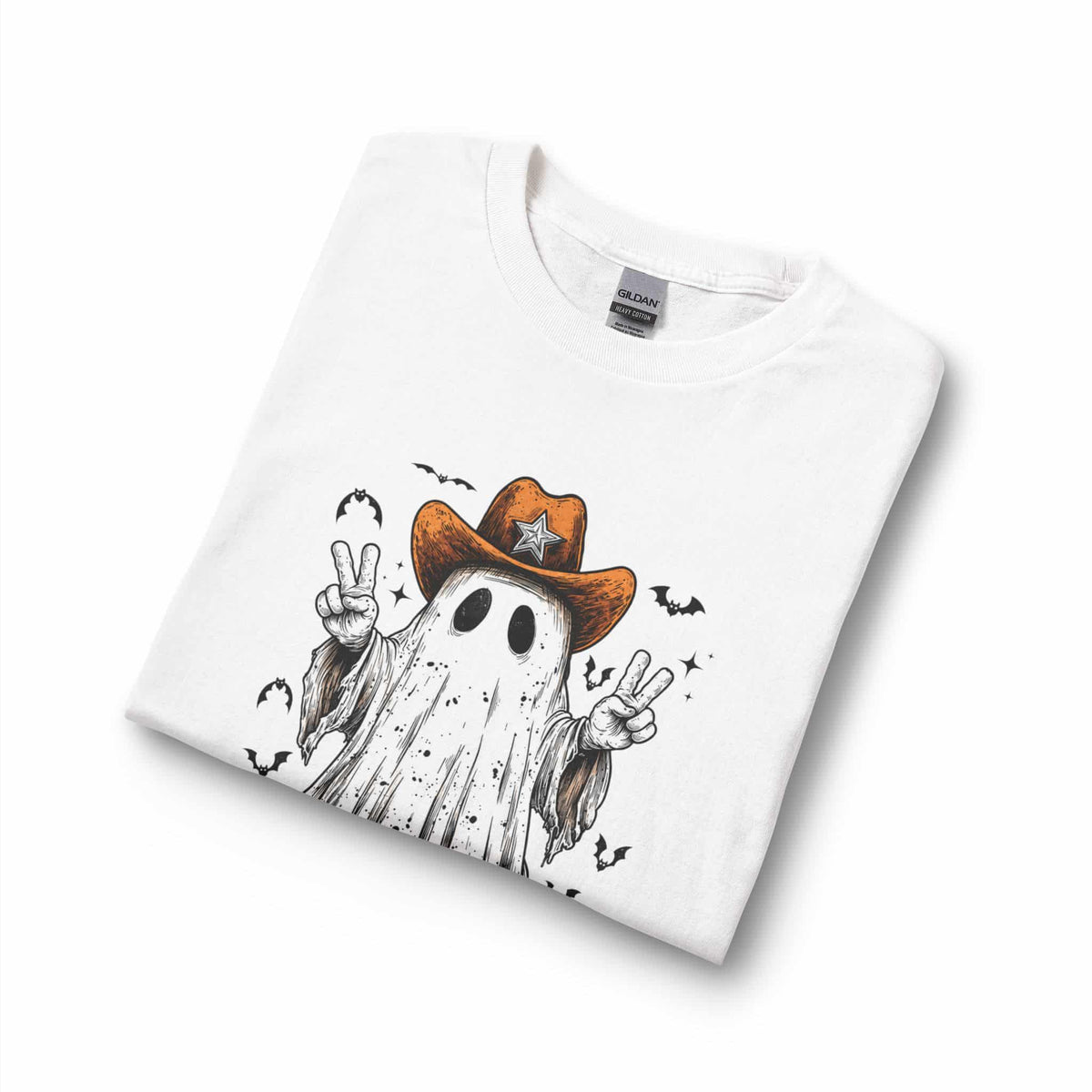 Howdy Ghost Long Sleeve T-Shirt image 2