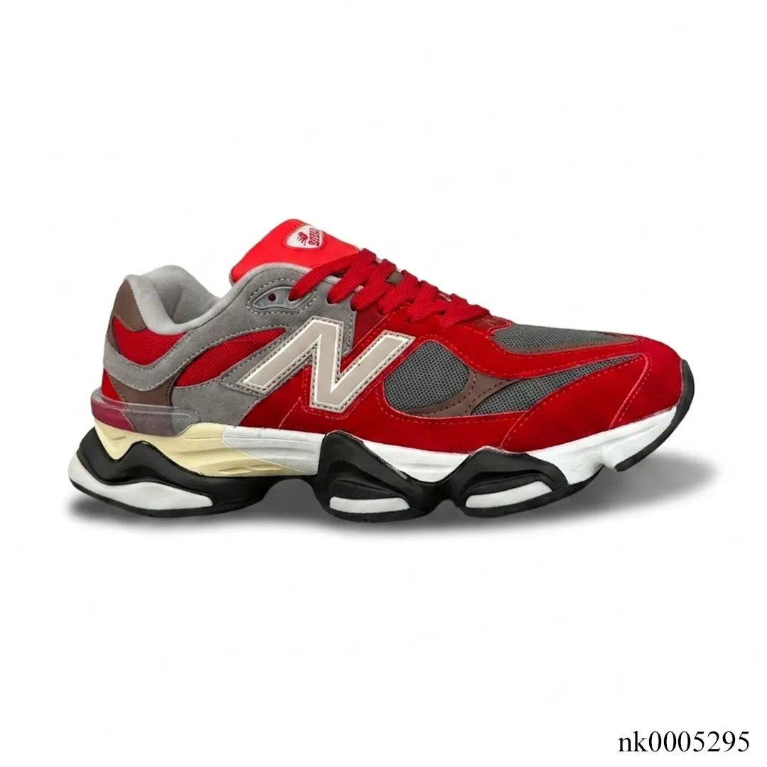 NB 9060 Red and Grey Unisex Chunky Shoes Sneakers - nk0005295 image 0