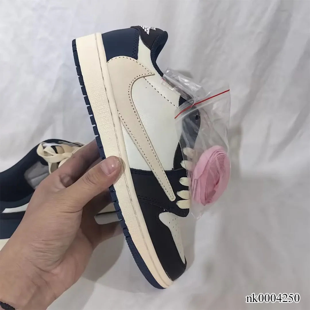 Travis Scott x Fragment x AJ 1 Low Dark Blue Shoes Sneakers - nk0004250 image 4