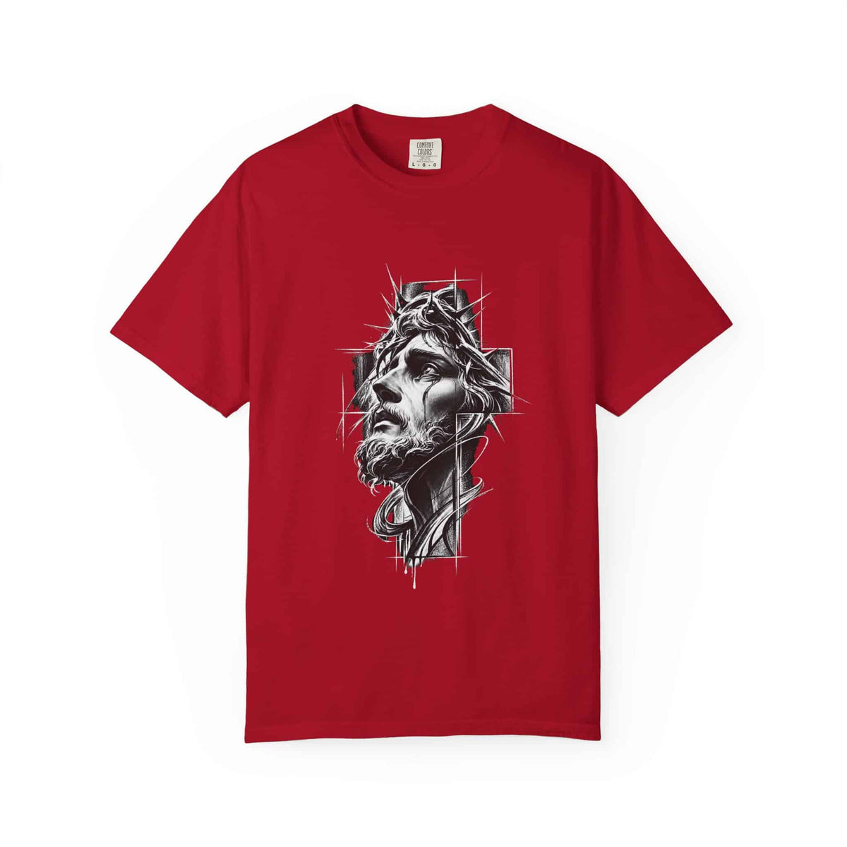 Crown of Faith 2 Unisex Garment-Dyed T-shirt image