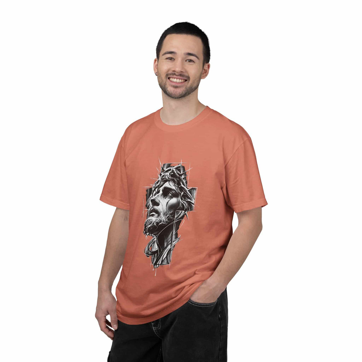 Crown of Faith 2 Unisex Garment-Dyed T-shirt image 112