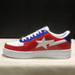 A Bathing Ape Bape Sta Low M2 20th Anniversary Patent Red Shoes Sneakers - nk0005522 image 3