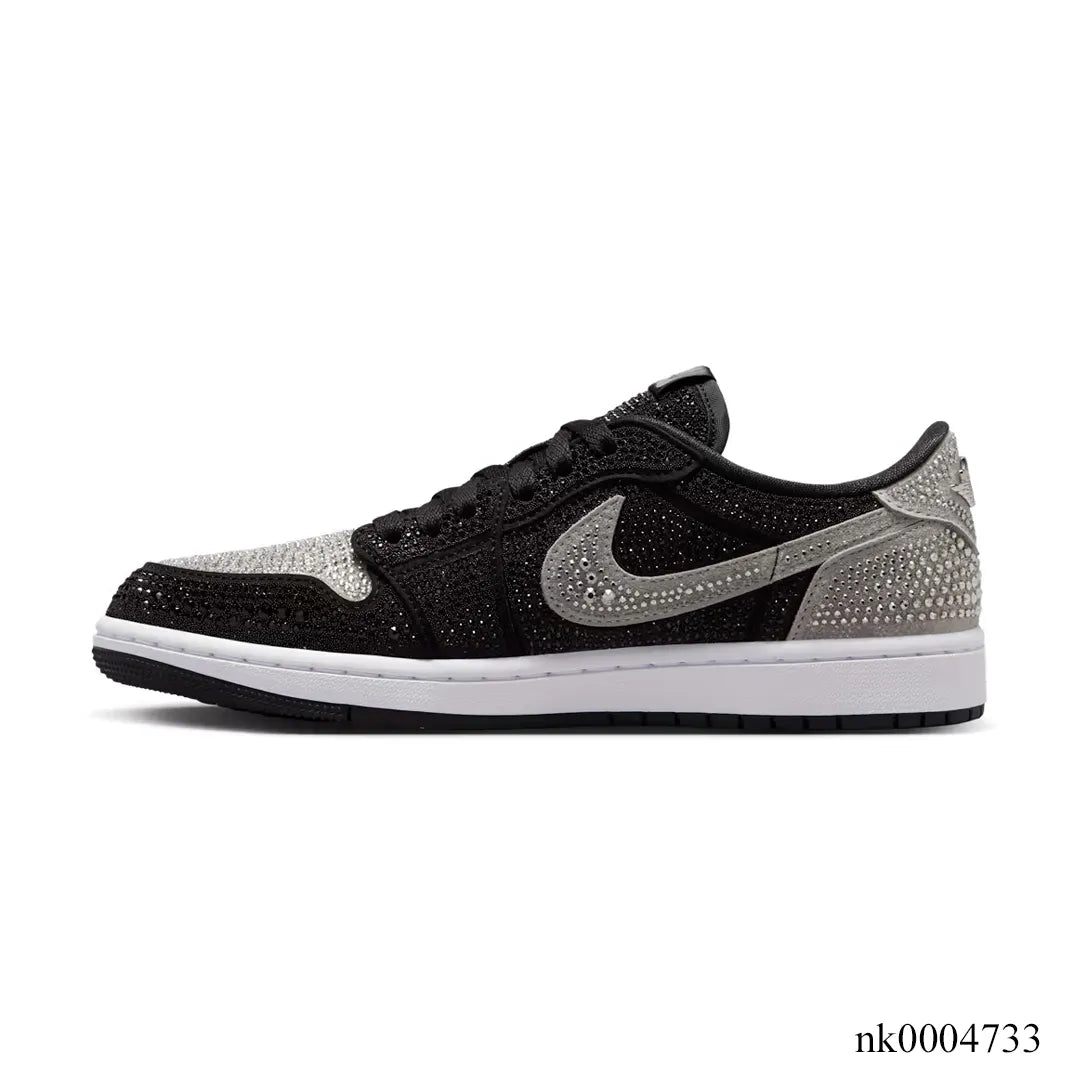 [Premium] Swarovski x AJ 1 Low OG Stealth/Crystal Shoes Sneakers – nk0004733 image 1