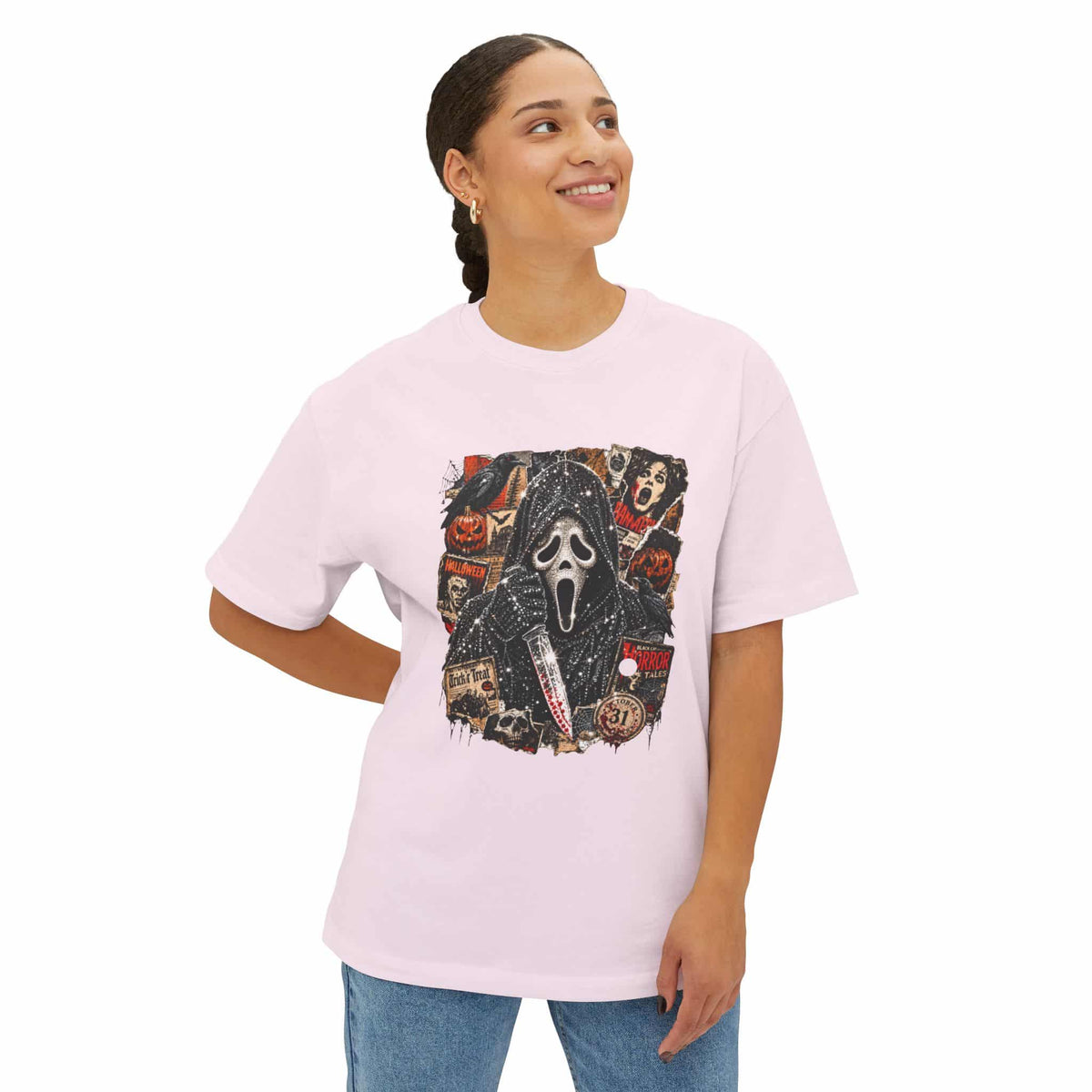 Halloween Horror Unisex Oversized Boxy Tee image 7