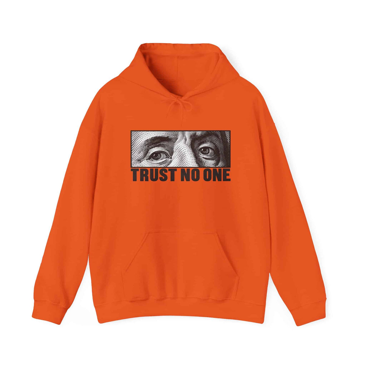 Graphic Print Hooded Sweatshirt - POD0039 - XL, Orange image