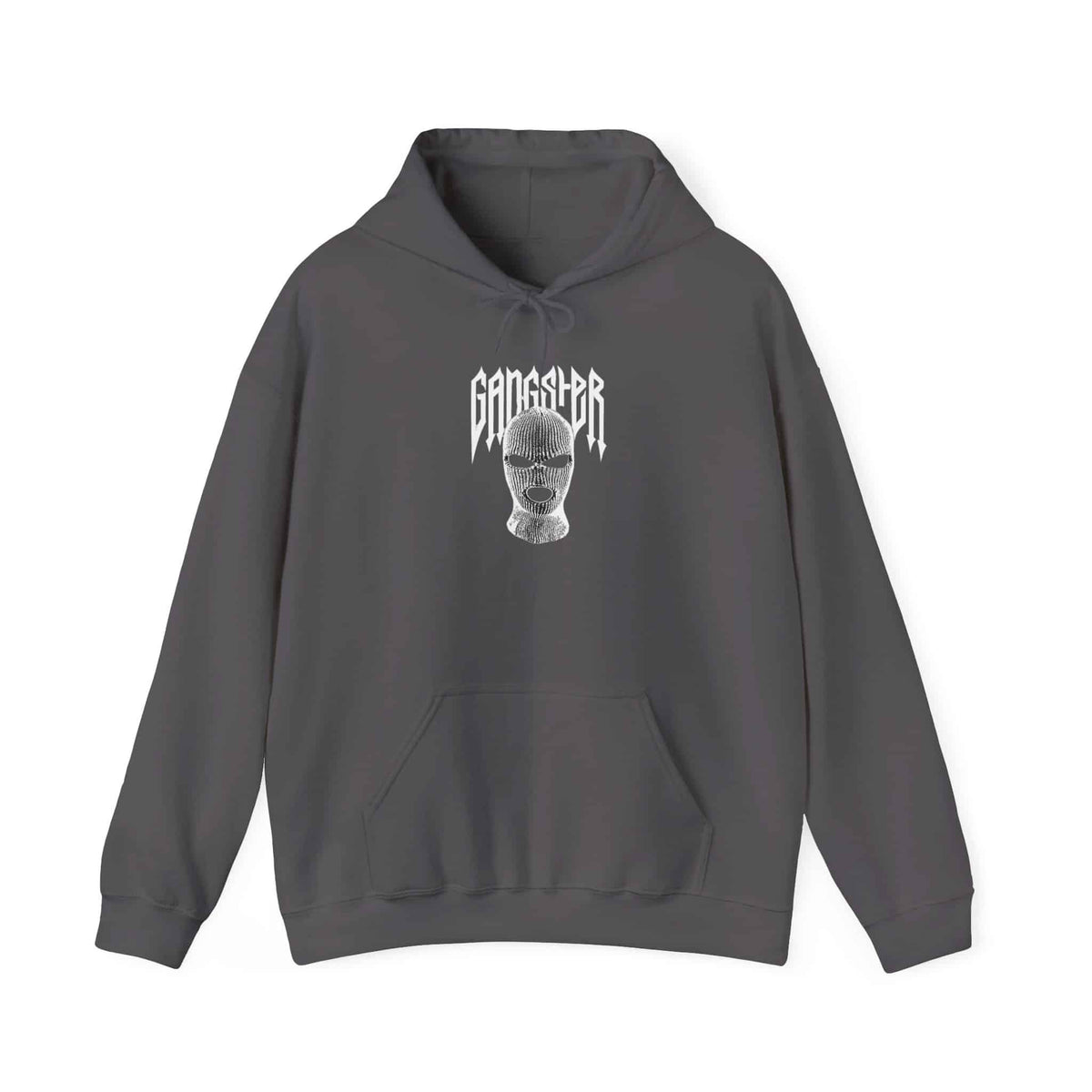 Gangster Mask Hooded Sweatshirt - 5XL, Charcoal image