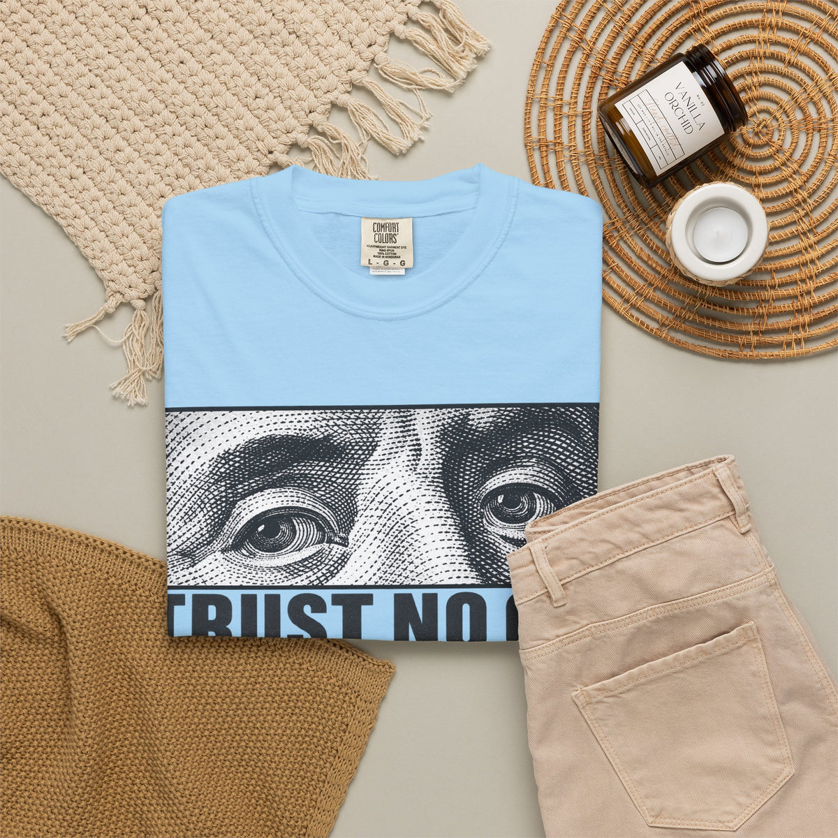 Graphic Print  Unisex Garment-Dyed T-shirt - POD0039 image 51