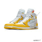 OW x AJ 1 High OG Canary Shoes Sneakers - nk0004117 image 2