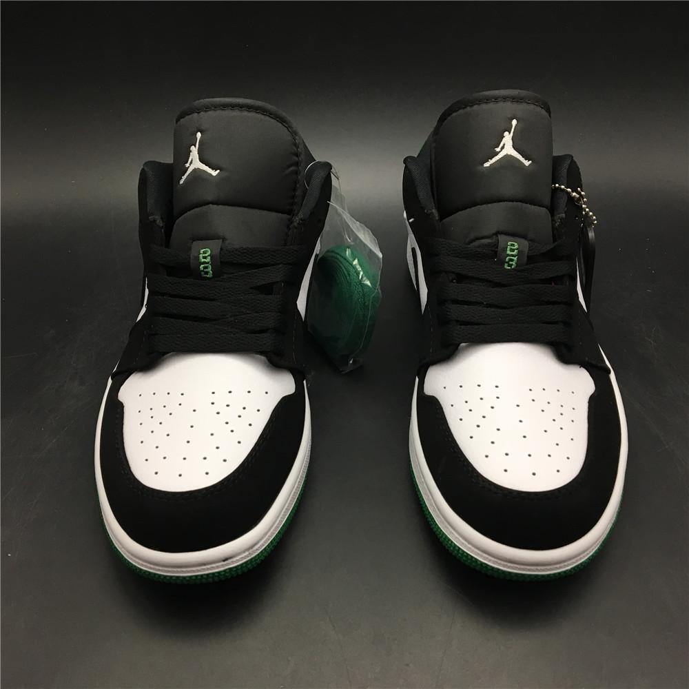 AJ 1 Low White Black Mystic Green Shoes Sneakers - nk0000303 image 3