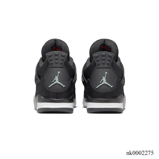 AJ 4 Retro Black Canvas Shoes Sneakers - nk0002275 image 5