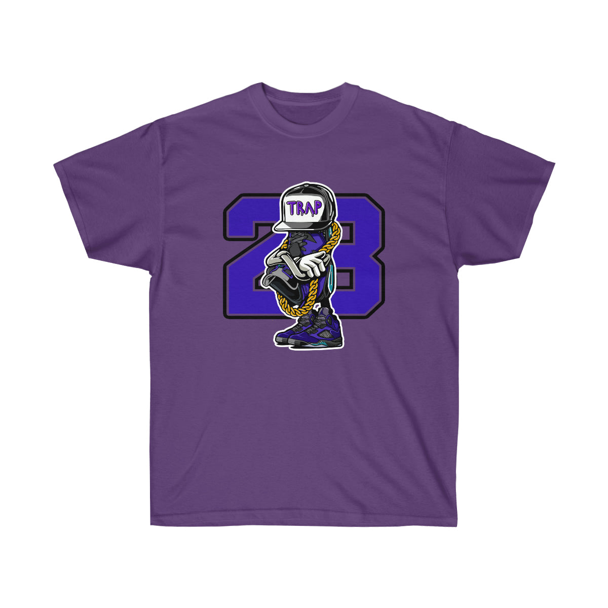 Trap Life JD 23 Men T-Shirt - Purple, L image