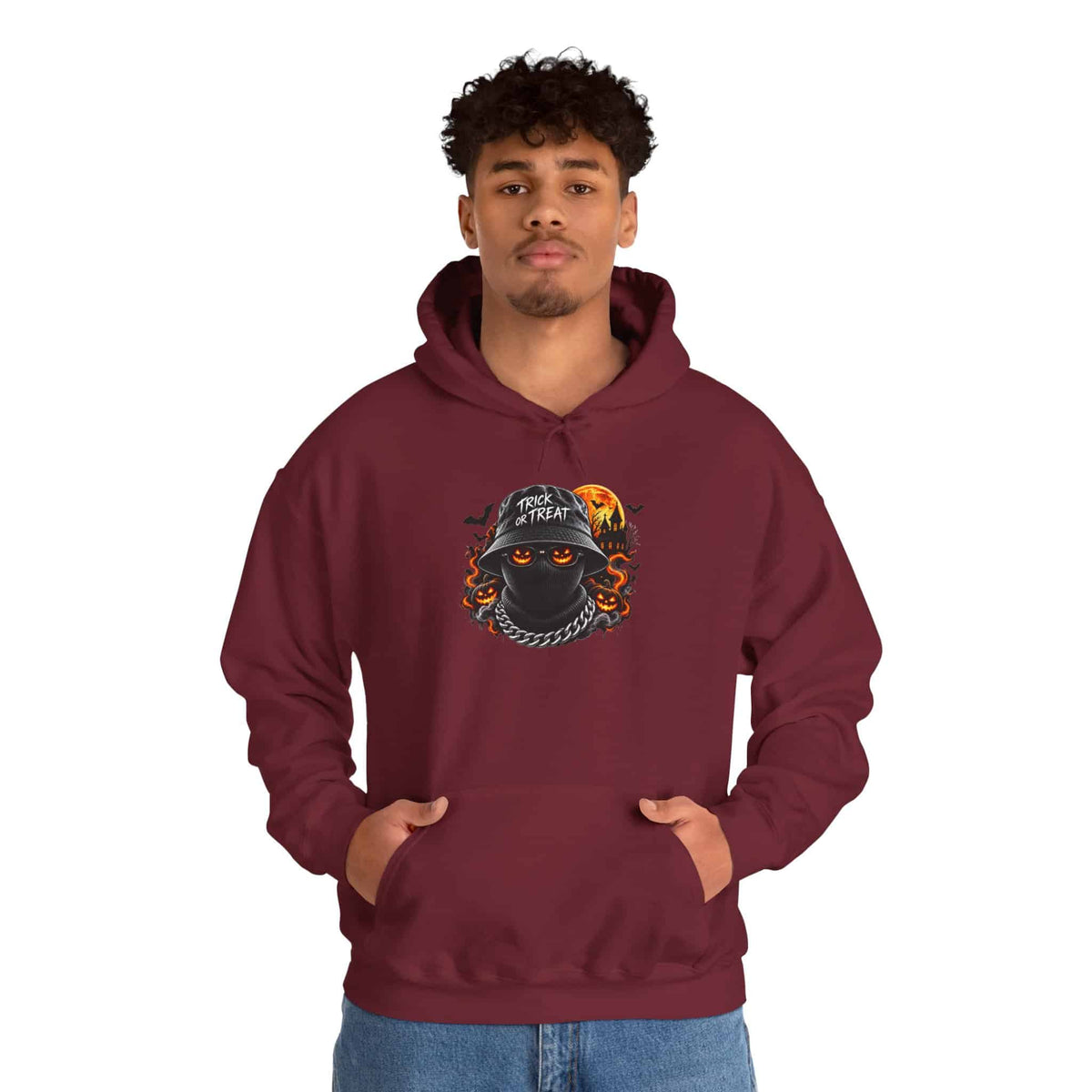Spooky Streetwear Masked Hooded Sweatshirt image 89
