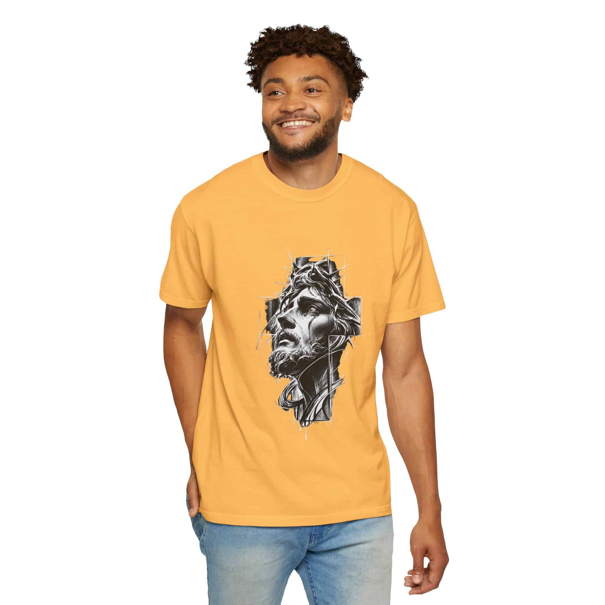 Crown of Faith 2 Unisex Garment-Dyed T-shirt image 41