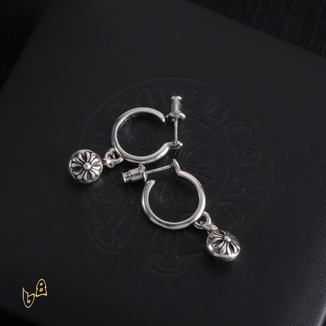CH Cross Ball Flower Earrings - CH0155 image 2