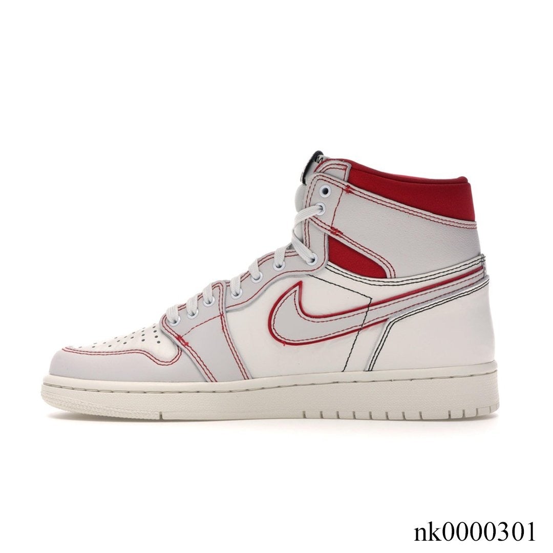 AJ 1 Retro High Phantom Gym Red Shoes Sneakers - nk0000301 image 2