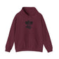 Outlaw Skull Hooded Sweatshirt - M, Maroon image