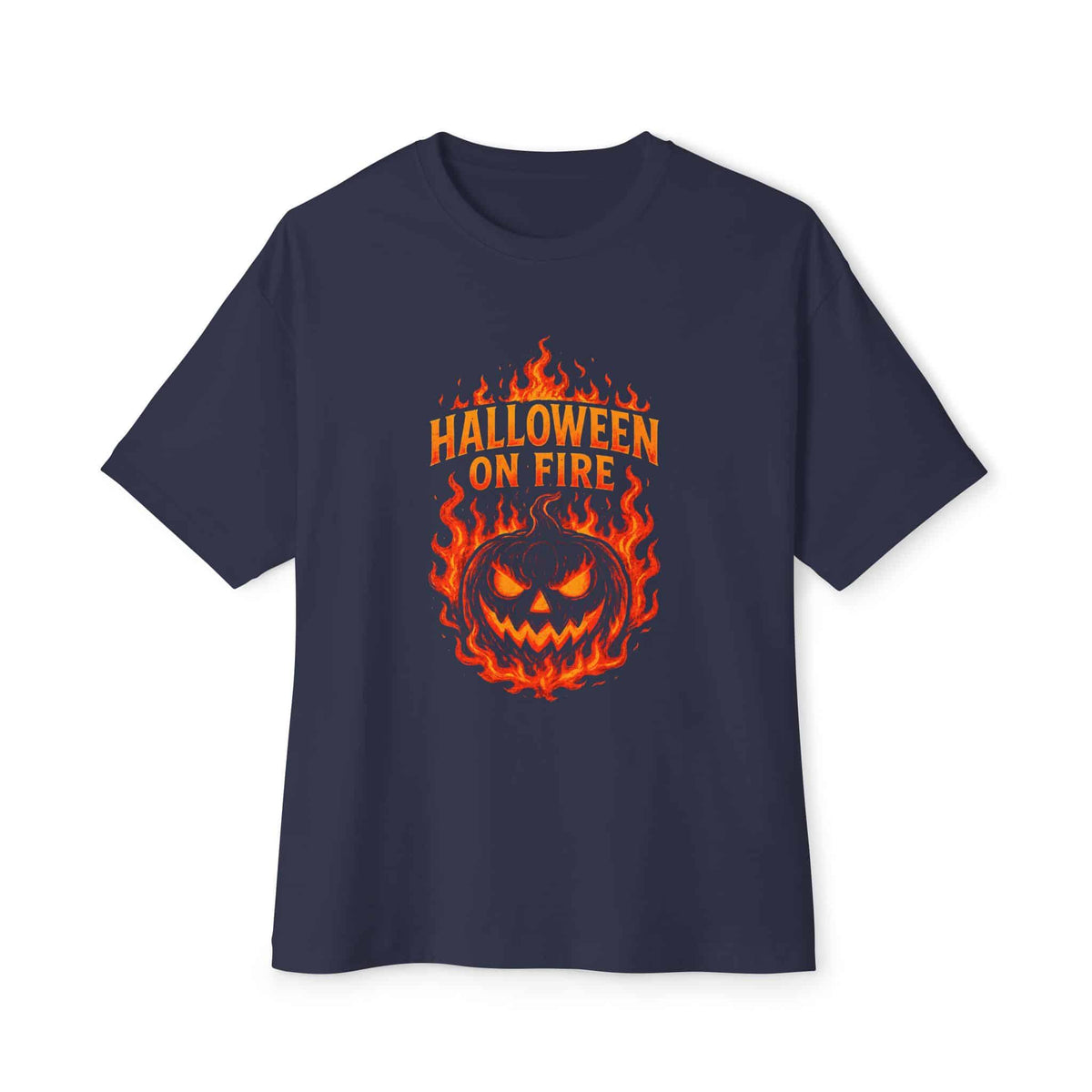 Halloween on Fire Unisex Oversized Boxy Tee image 36