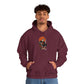 Retro Skater Skeleton Halloween Hooded Sweatshirt image 25