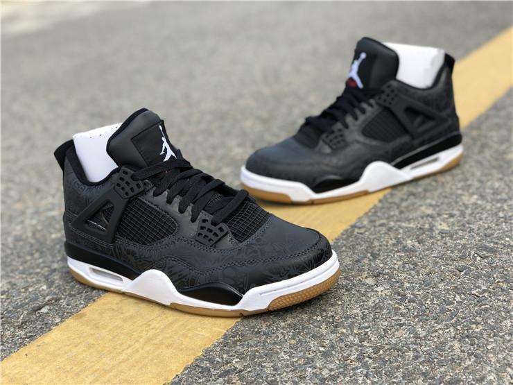 AJ 4 Retro Laser Black Gum Shoes Sneakers - nk0000654 image 18