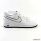 AF 1 '07 Low "White Black Outline Swoosh" Shoes Sneakers - nk0005358 image 0