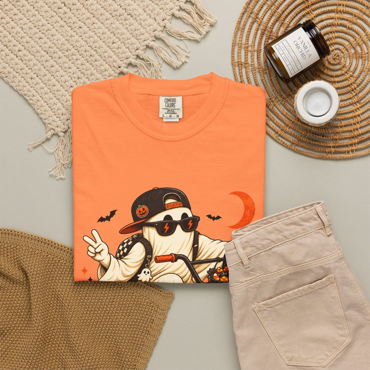 Gangster Mask Unisex Garment-Dyed T-shirt image 10