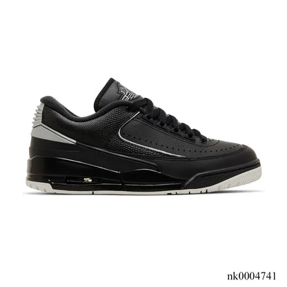 AJ 2/3 Black Metallic Silver Shoes Sneakers - nk0004741 image 0