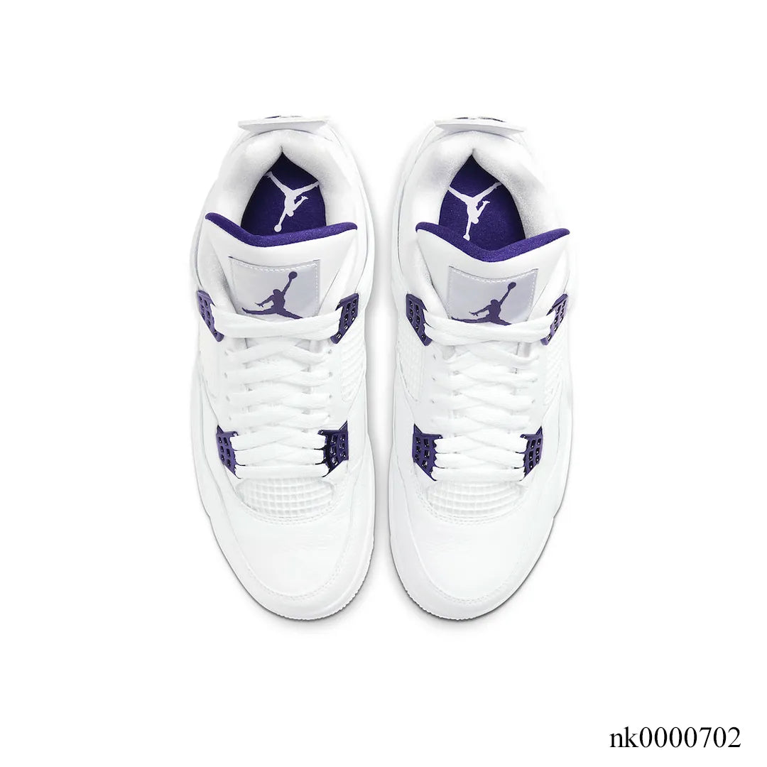 AJ 4 Retro Metallic Purple Shoes Sneakers (Big Size Available) - nk0000702 image 4