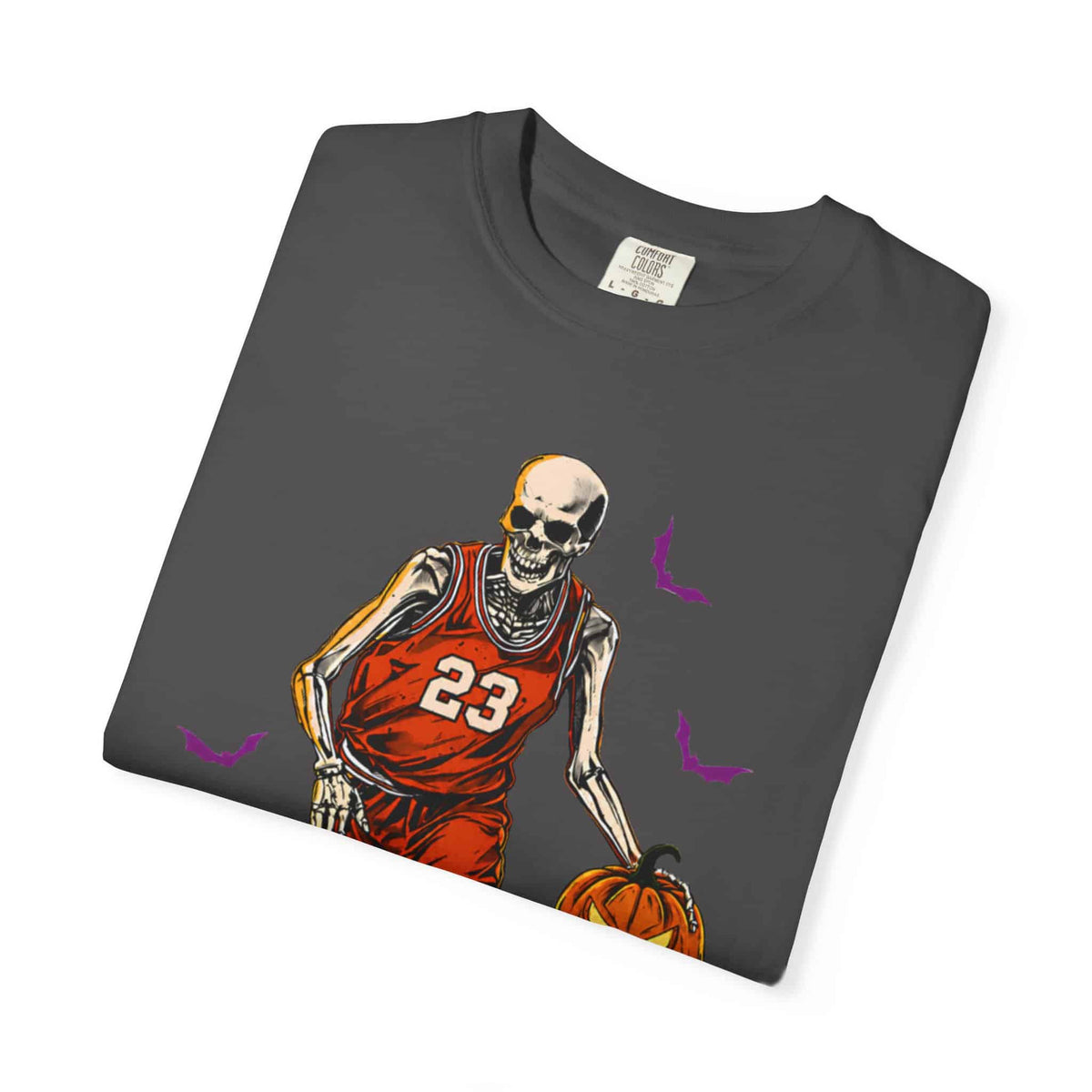 Halloween Basketball Unisex Garment-Dyed T-shirt image 74