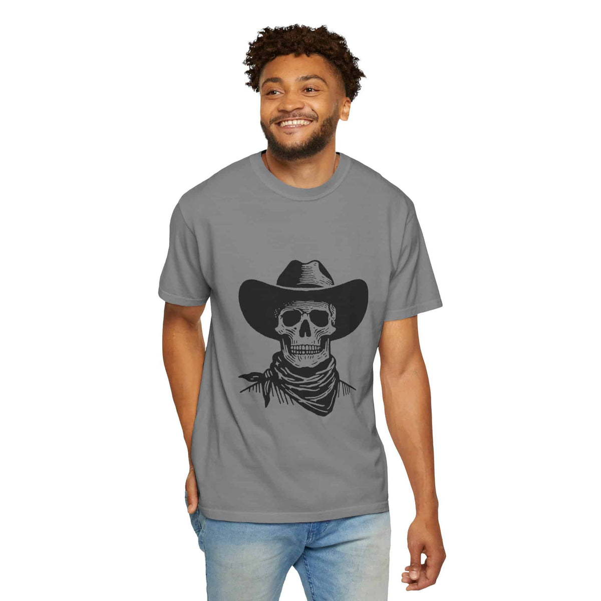 Outlaw Skull Unisex Garment-Dyed T-shirt image 68