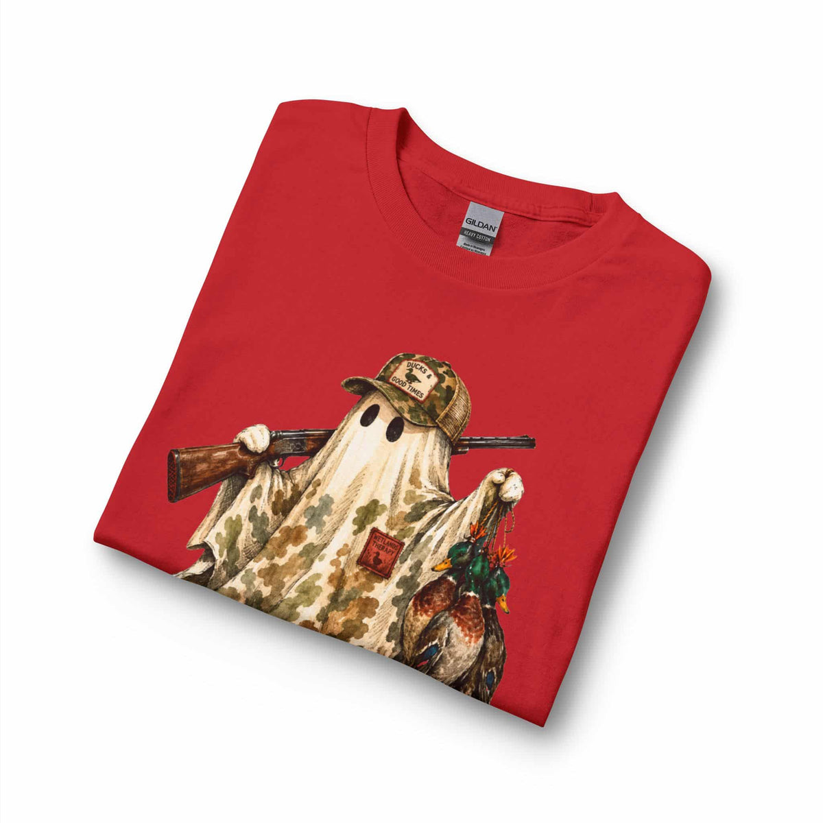 Hunting Season Spooky Camo Mallards Long Sleeve T-Shirt image 14