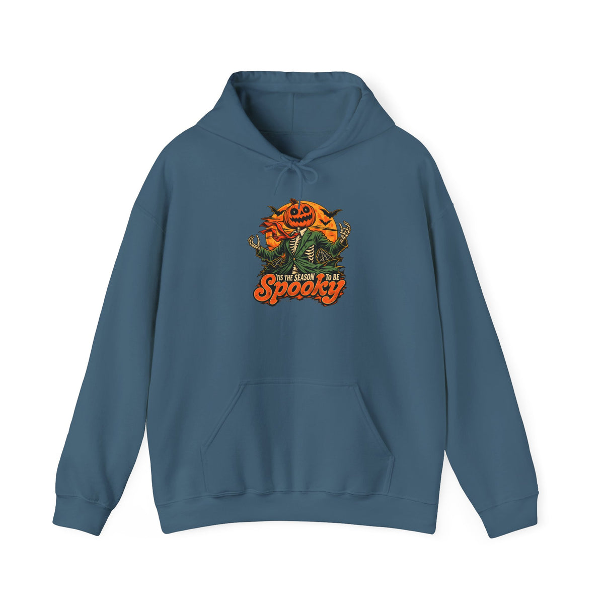 Spooky Season Hooded Sweatshirt - S, Indigo Blue image