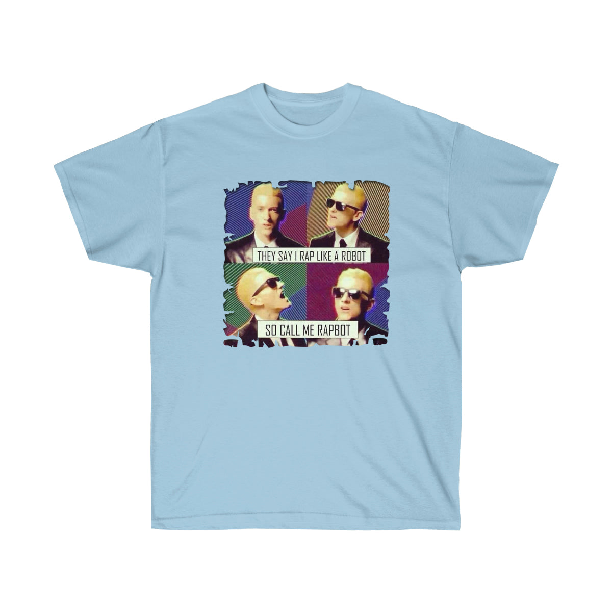 Call Me Rapbot Men T-Shirt - Light Blue, S image