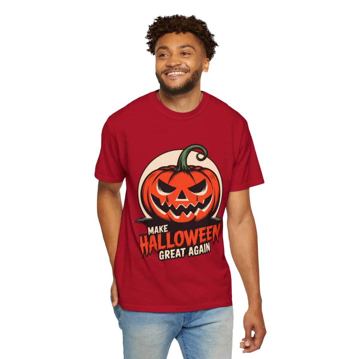 Make Halloween Great Again Unisex Garment-Dyed T-shirt image 92