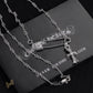 CH Pin & Cross Pendant Necklace - CH0041 image 2