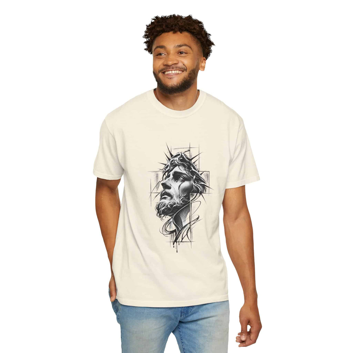 Crown of Faith 1 Unisex Garment-Dyed T-shirt image 17