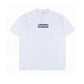 SUP Box Logo Zebra Blue Print T-Shirt in White - 515 - spm0000515 image 0