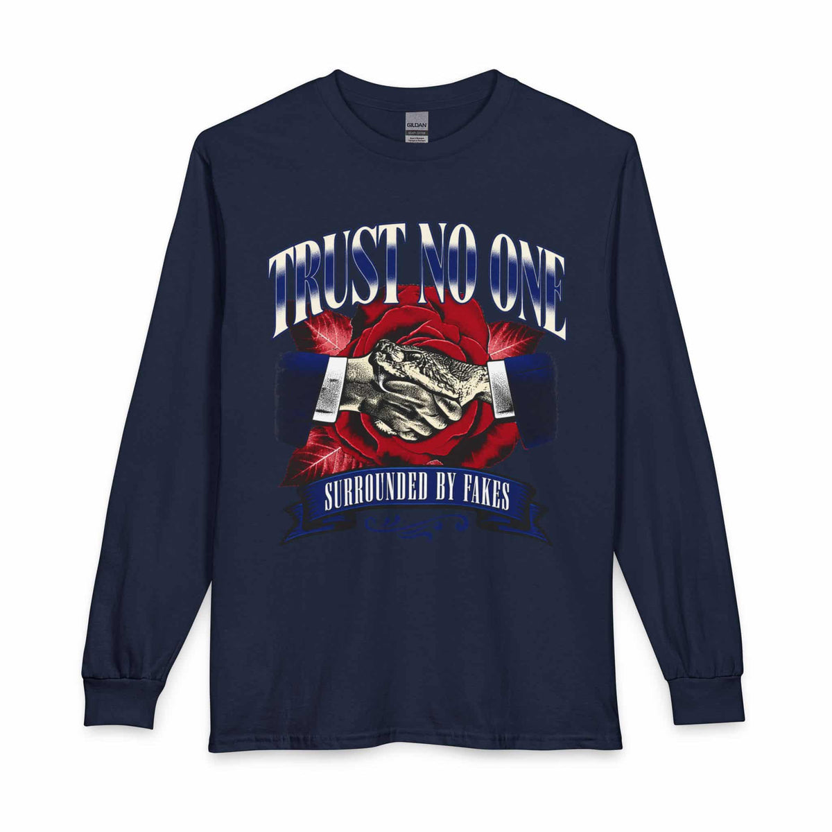 Graphic Print Long Sleeve T-Shirt - POD0037 image
