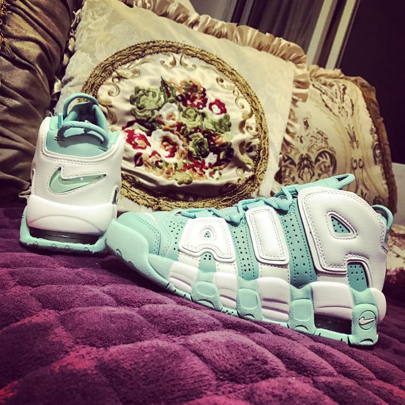 Air More Uptempo Island Green Shoes Sneakers – nk0000527 image 3